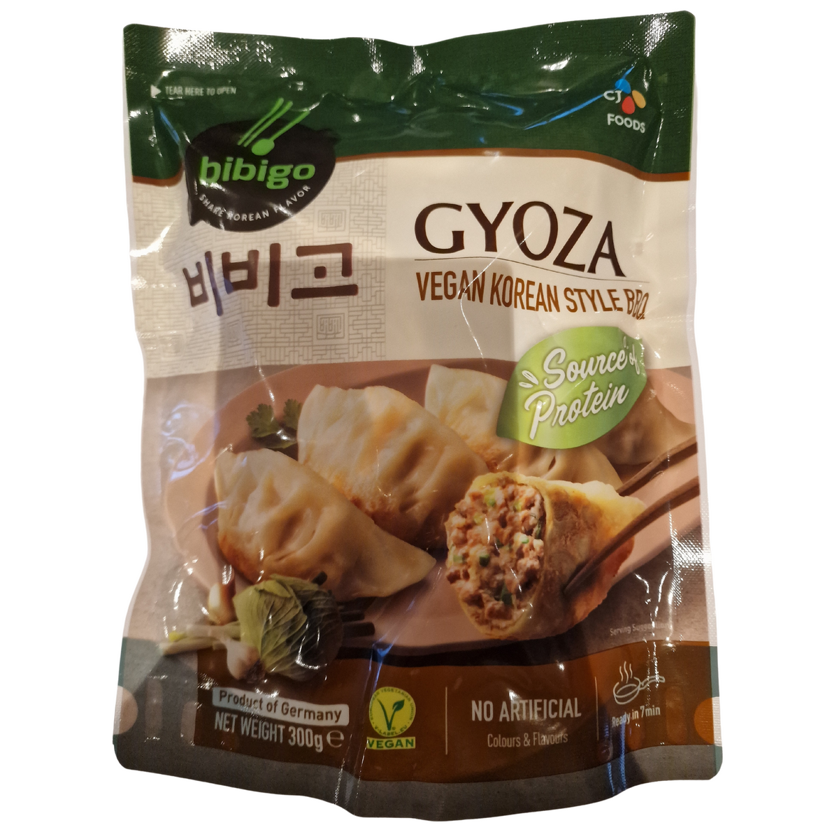 Gyoza Vegan Korean BBQ Dumplings BIBIGO (300g.) Pilar Asian Mart