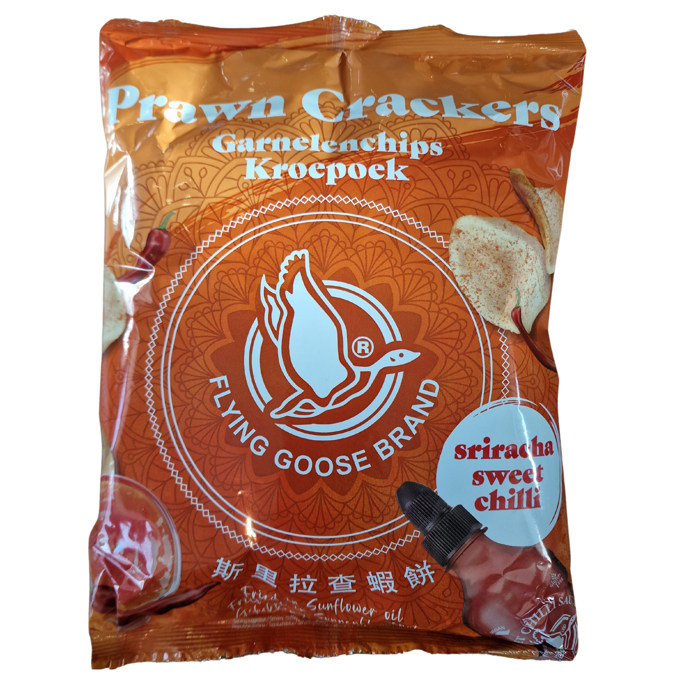 Sriracha Sweet Chilli Prawn Crackers FLYING GOOSE (80g.)