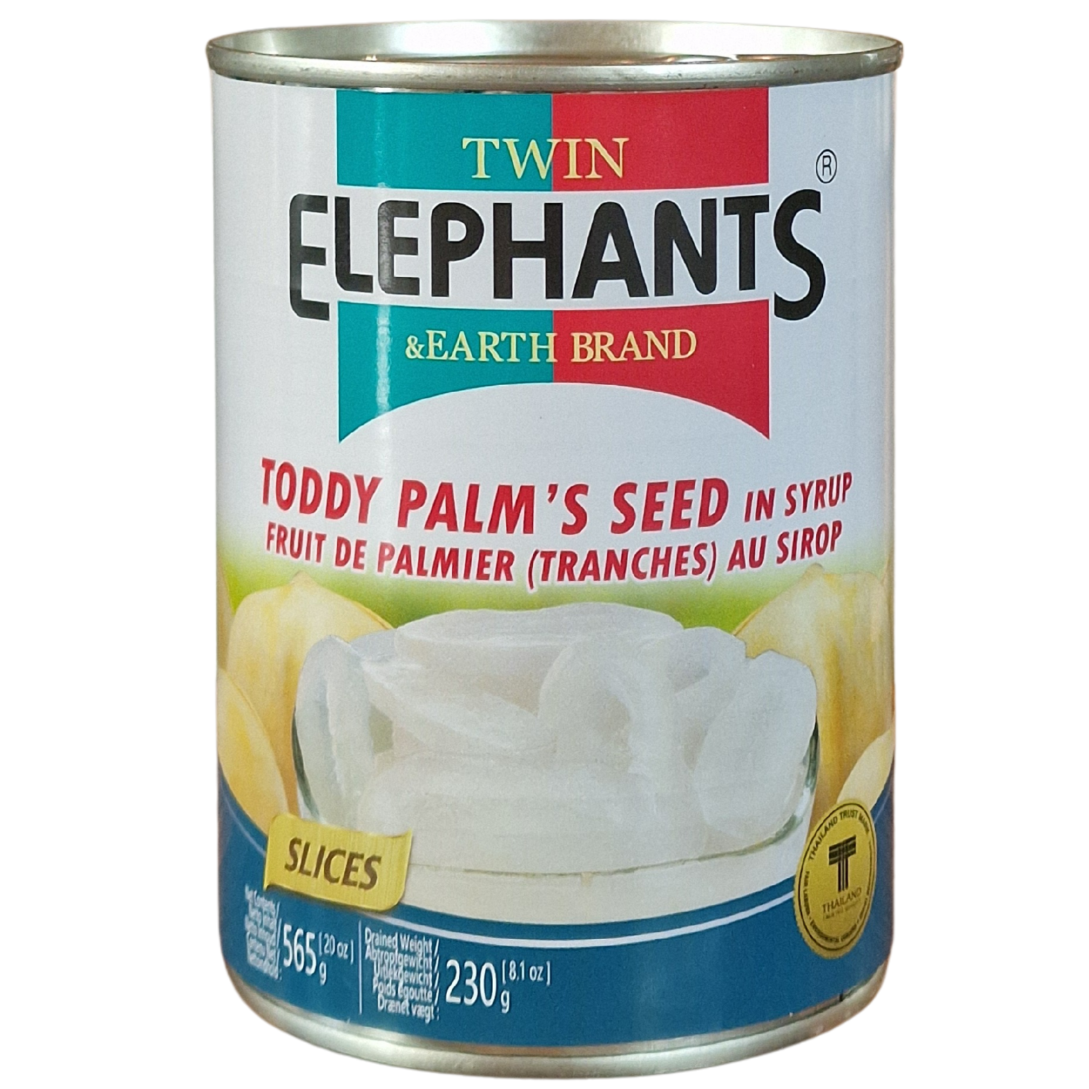 Toddy Palm's Seed in Syrup Twin Elephants (565g.)