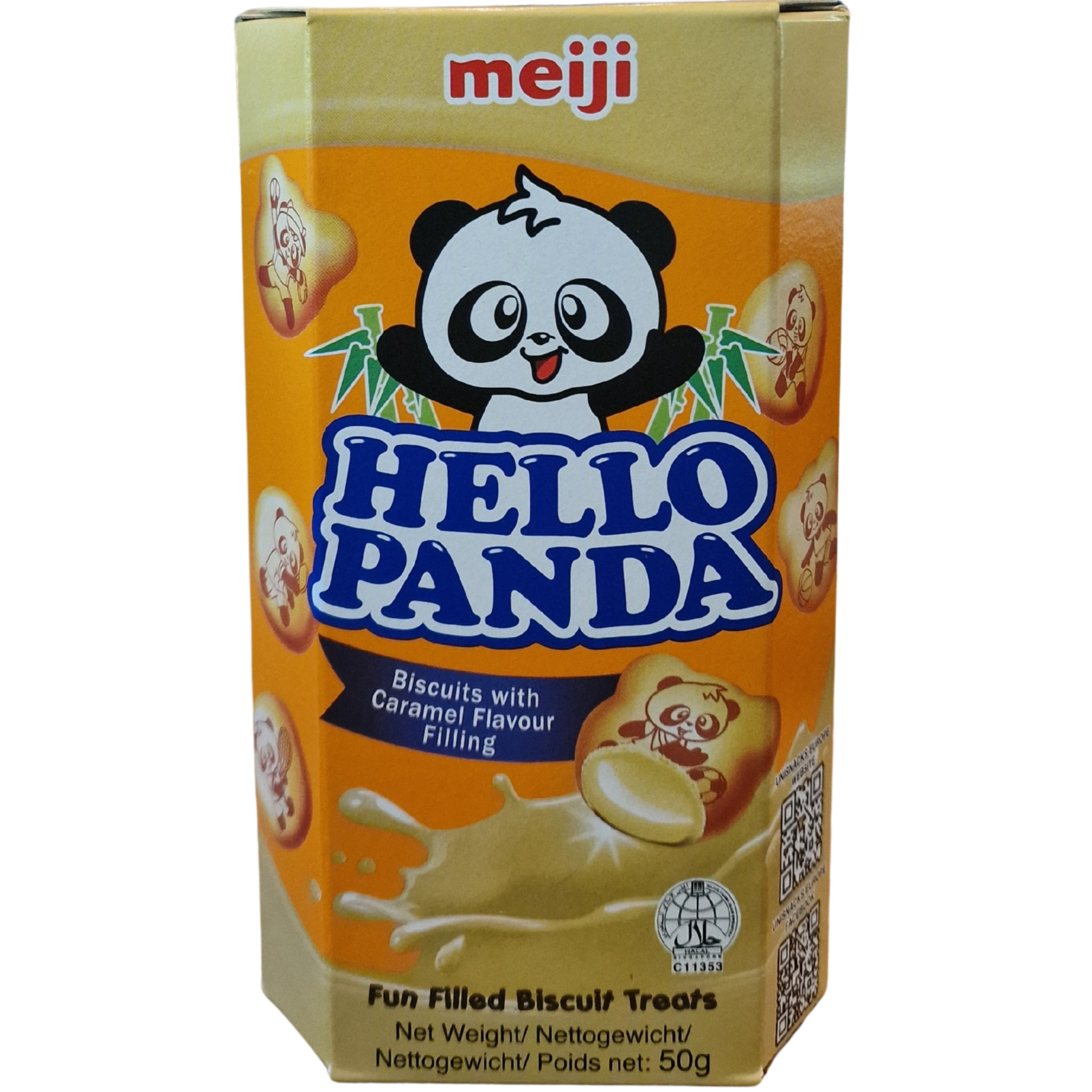 Biscuits Caramel Filling Meiji Hello Panda (50g.)