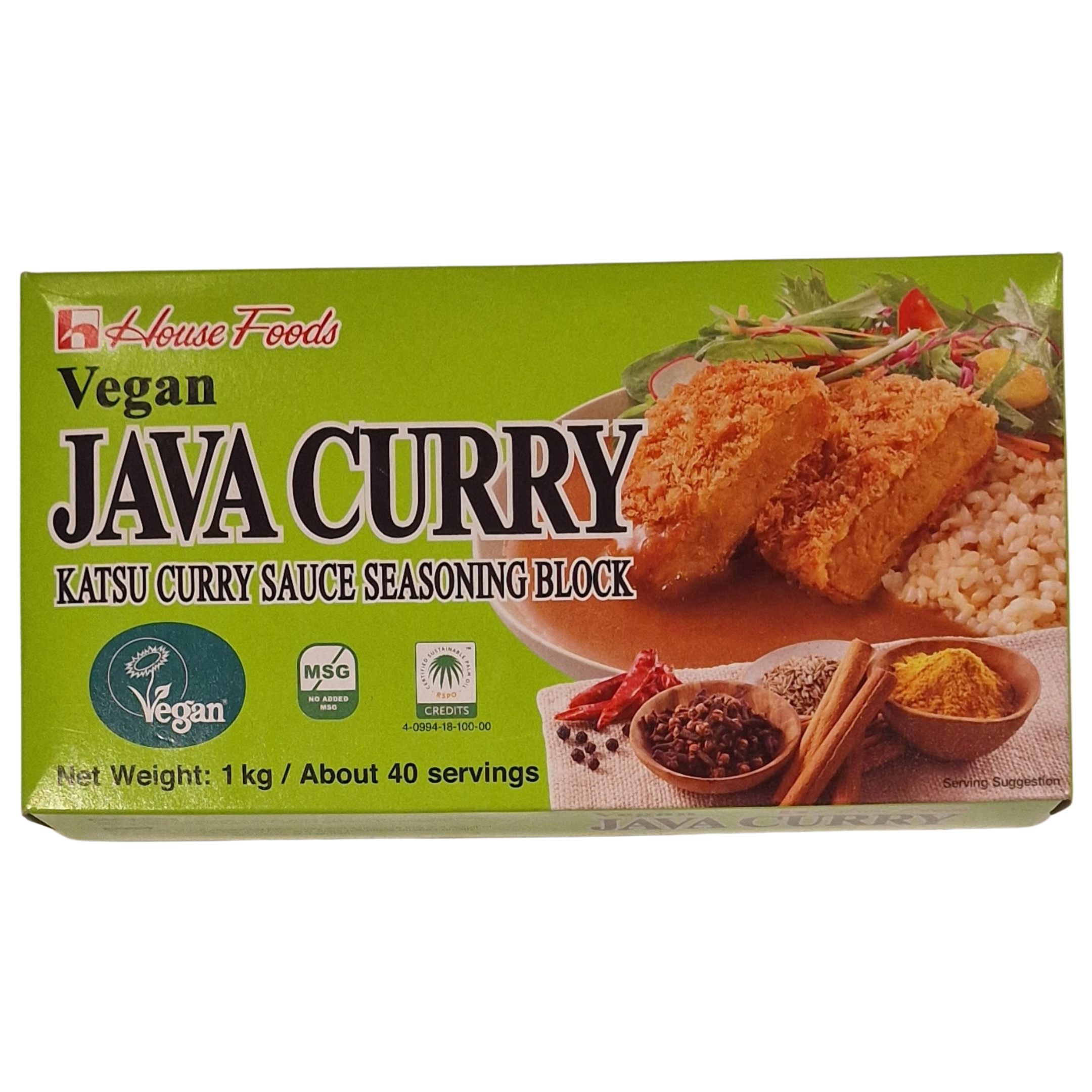 Curry Block Japanese Vegan HOUSE  FOODS (1 kg.)