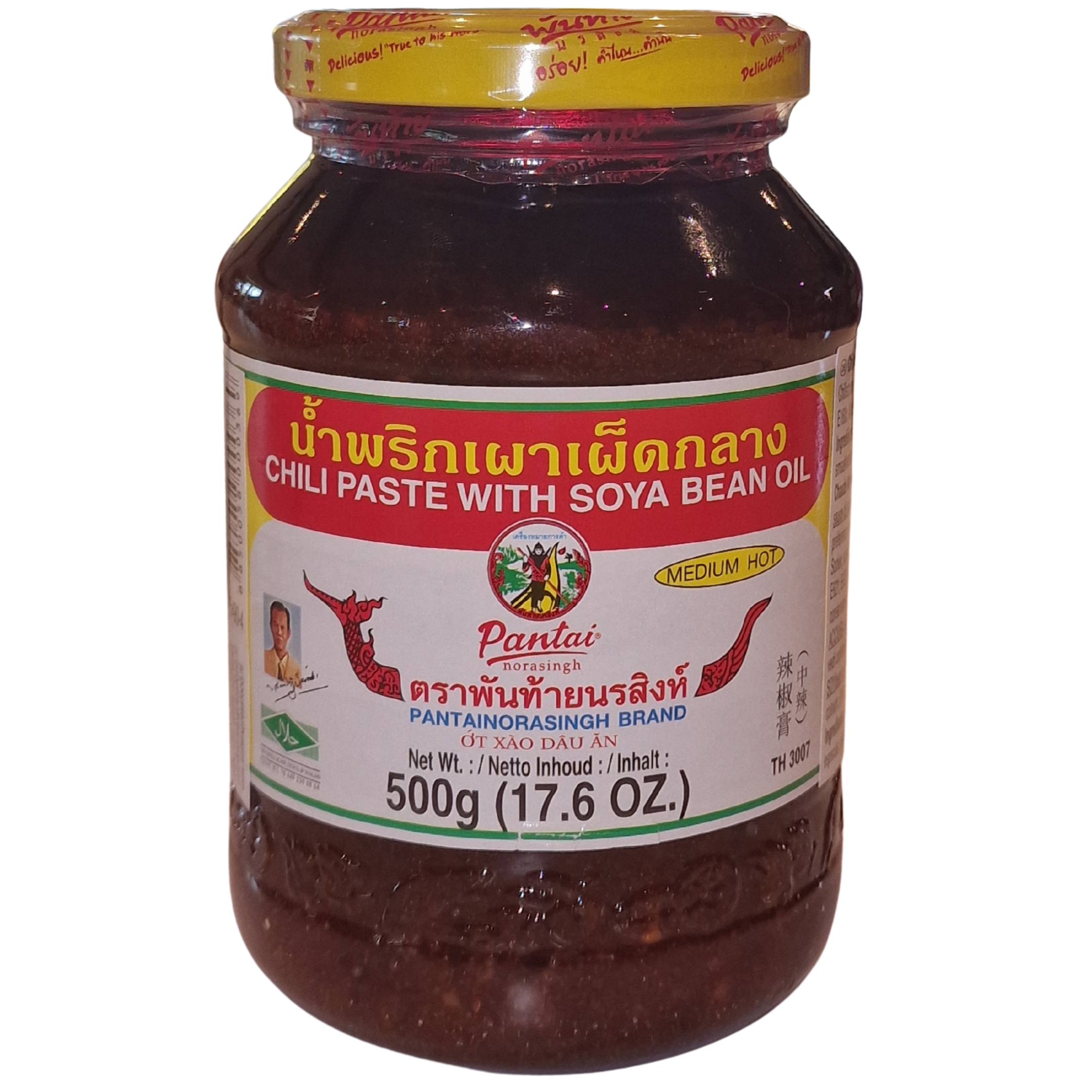 PANTAI  Chili Paste with Soybean Oil Medium Hot (500g.)