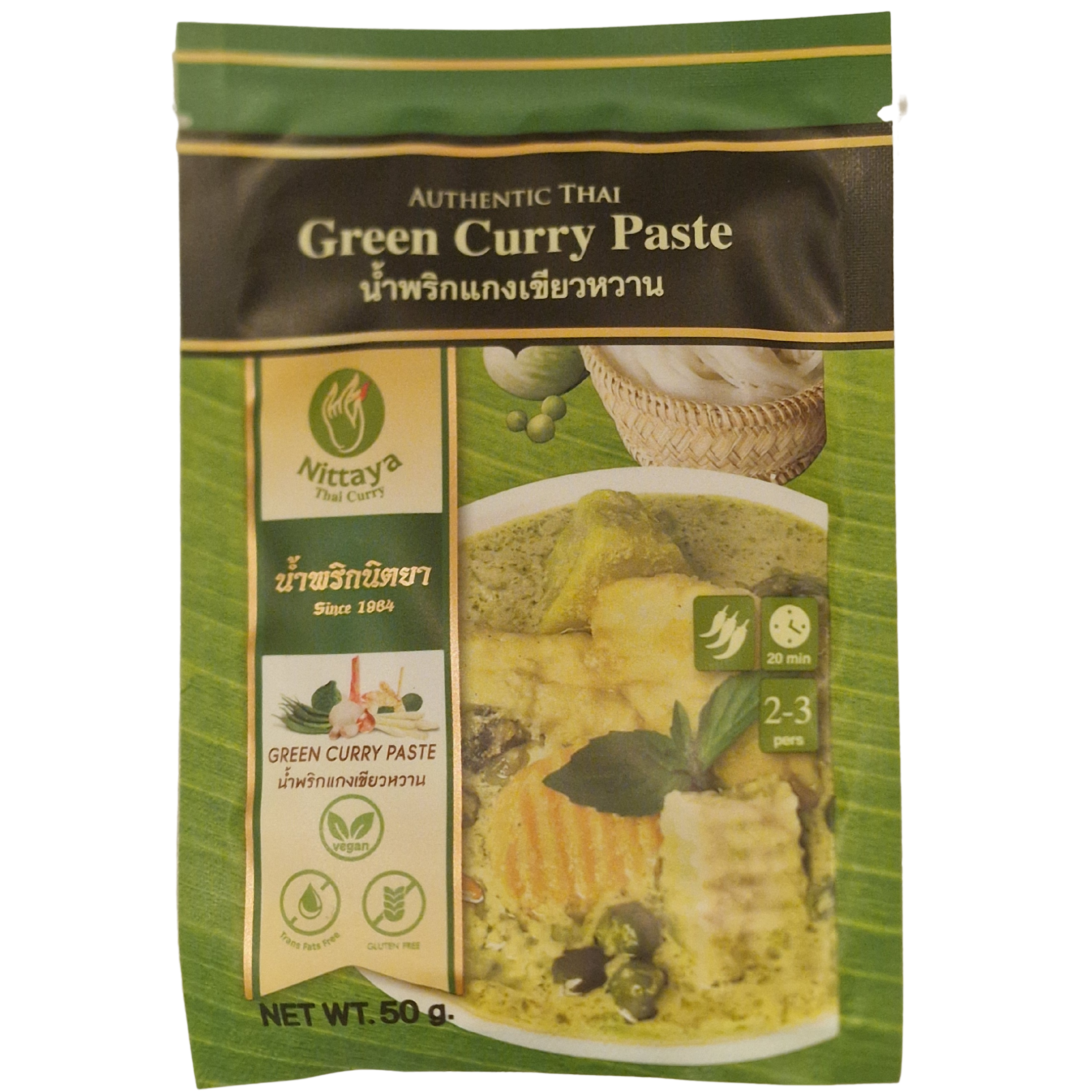 NITTAYA  Curry Paste Green Vegan (50g.)