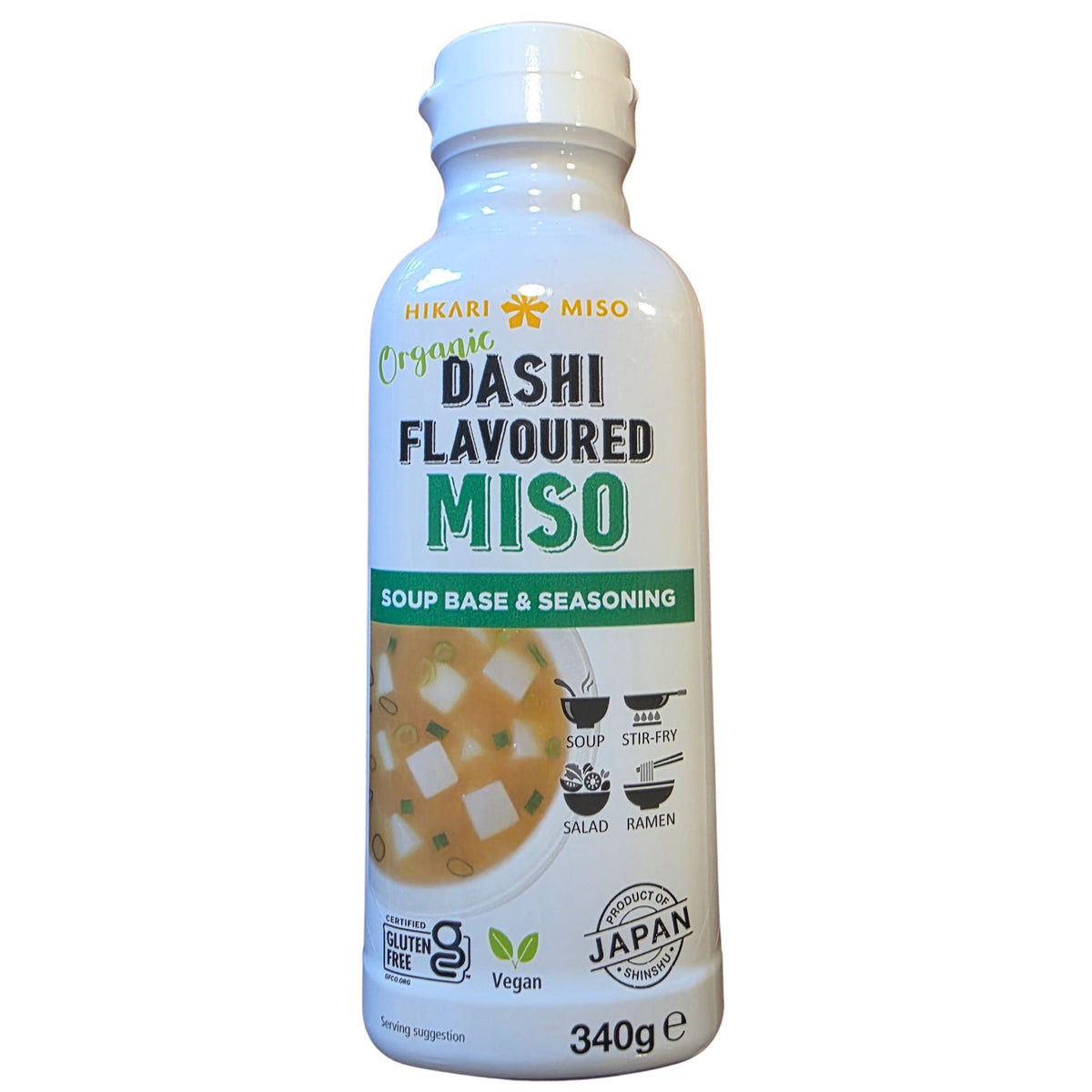 Hikari Miso Organic Dashi Flavoured Miso Soup Base & Seasoning (340g.)