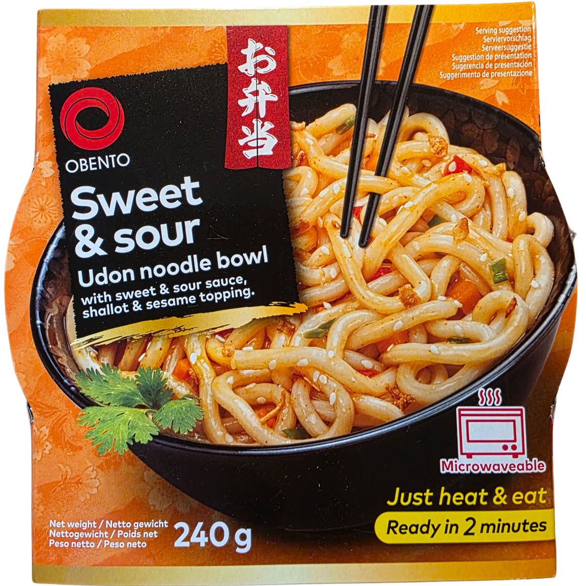 Obento Sweet & Sour Udon Noodle Bowl (240g.)