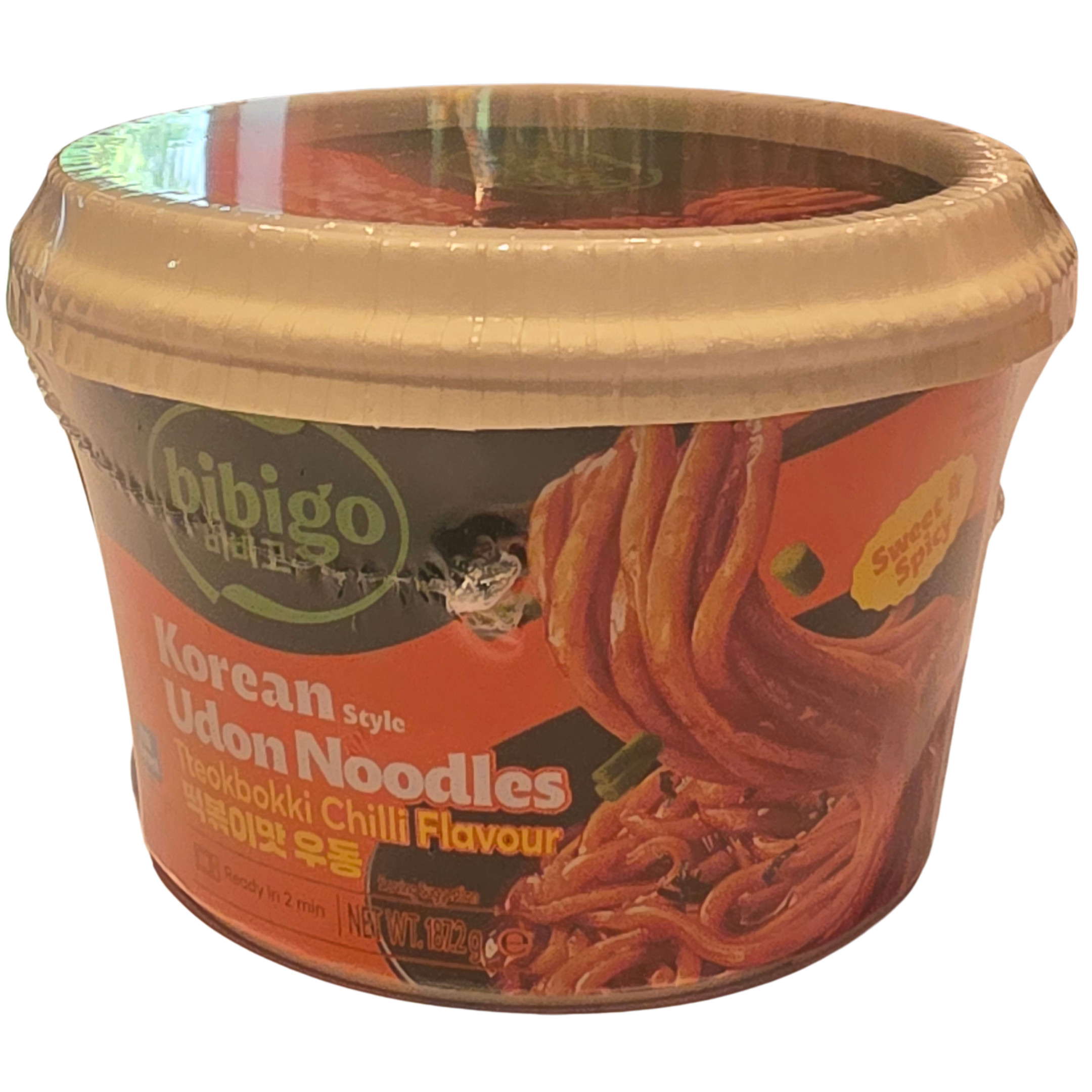 BIBIGO  Udon Noodles Topokki Chili Korean Style (187,2g.)