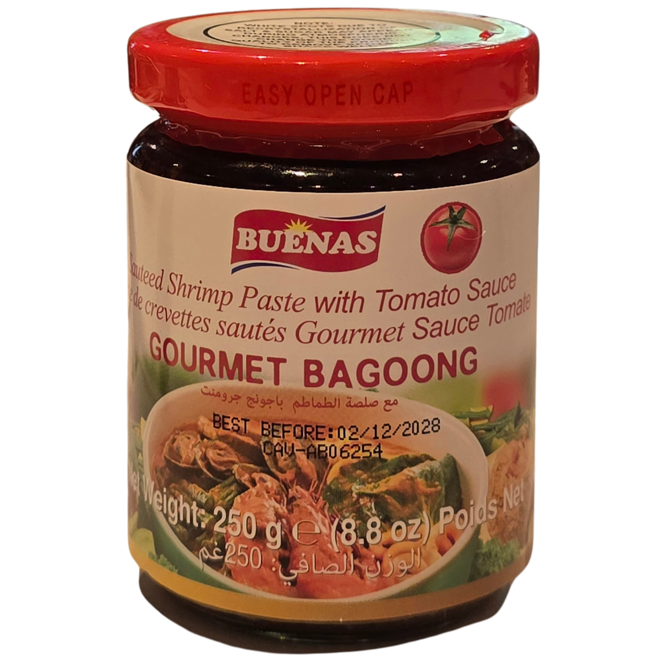 Buenas Gourmet Bagoong - Sauteed Shrimp Paste with Tomato Sauce (250g.)