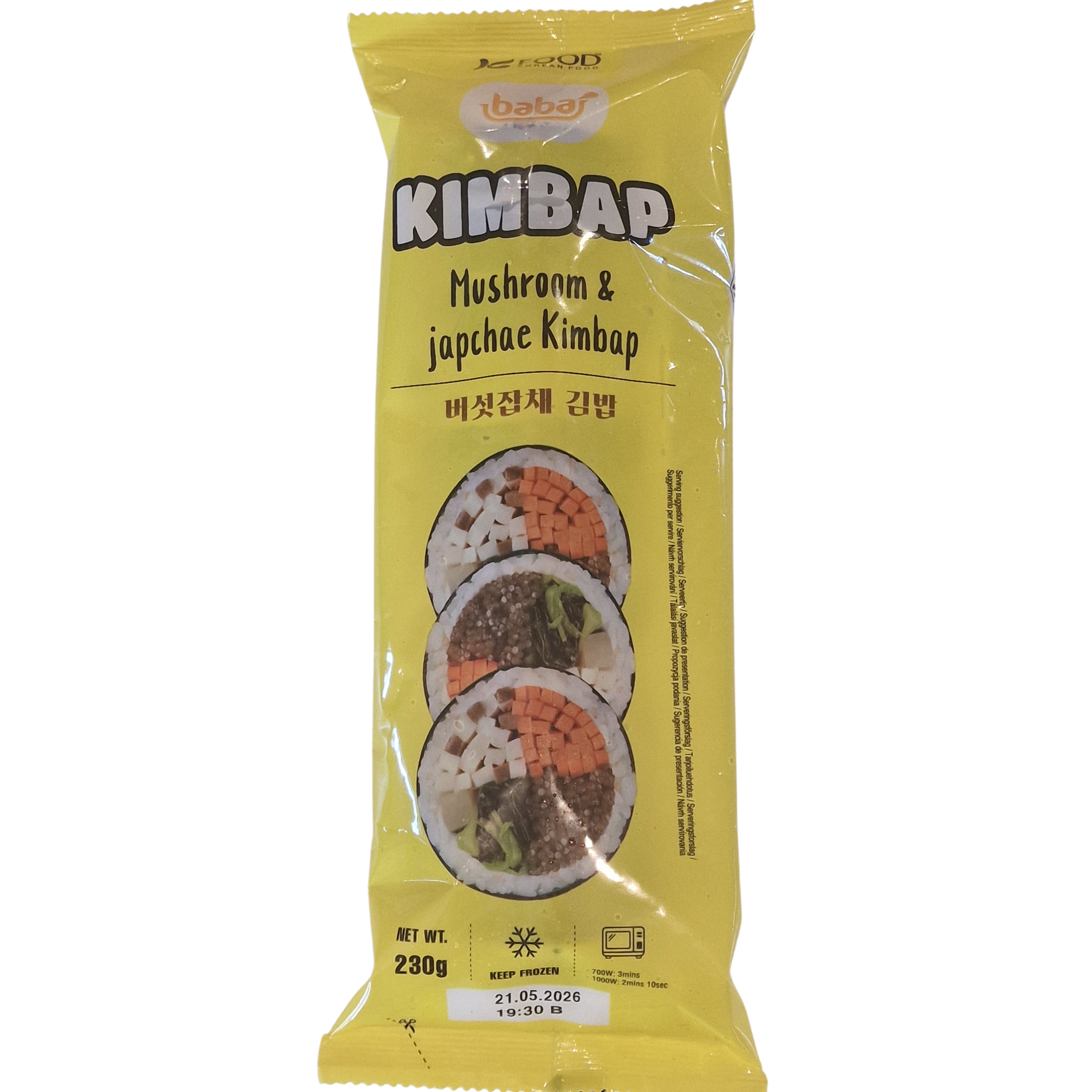 Japchae Kimbap with Mushroom BABA (230g.)