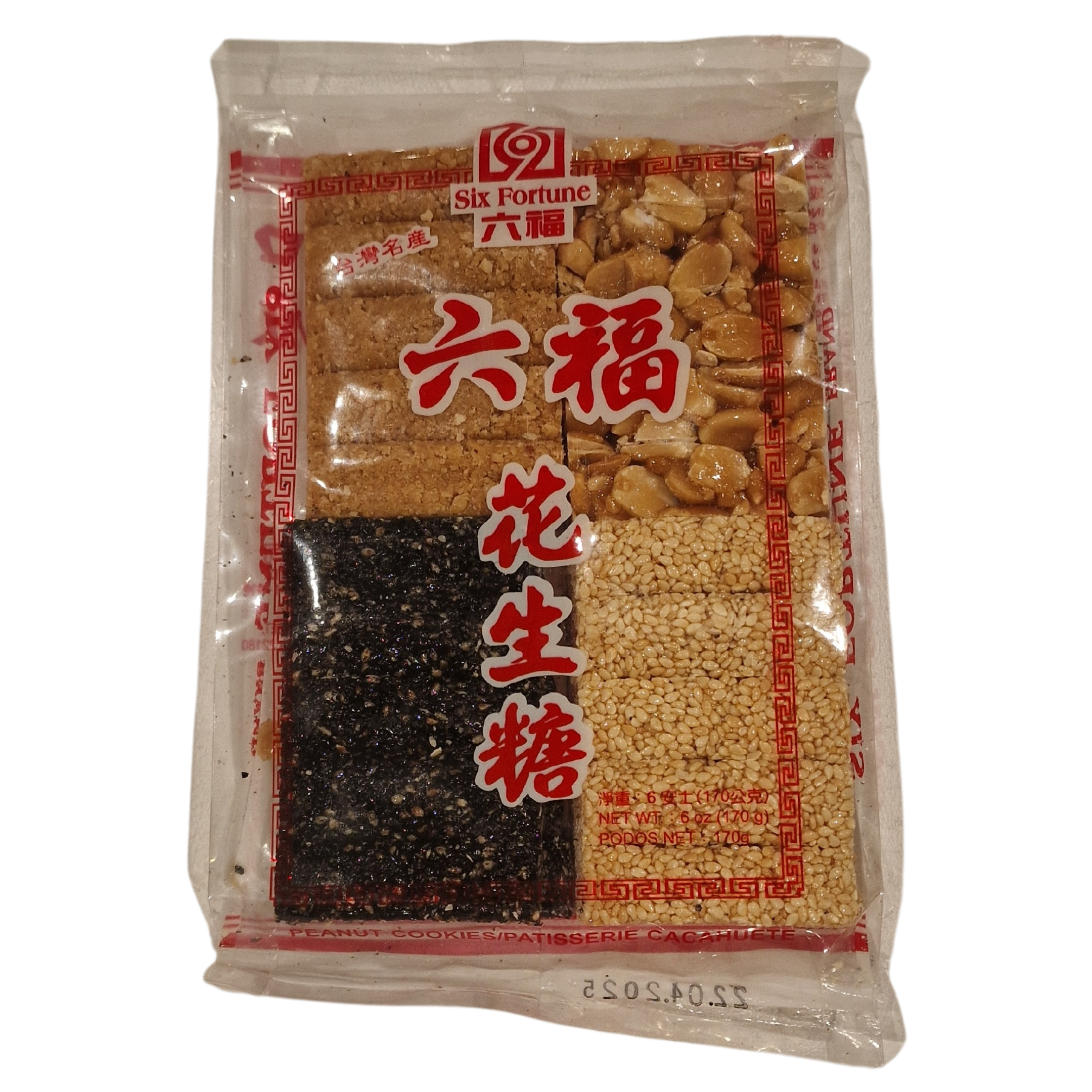 Peanut Sesam Cookies Six Fortune (170g.)