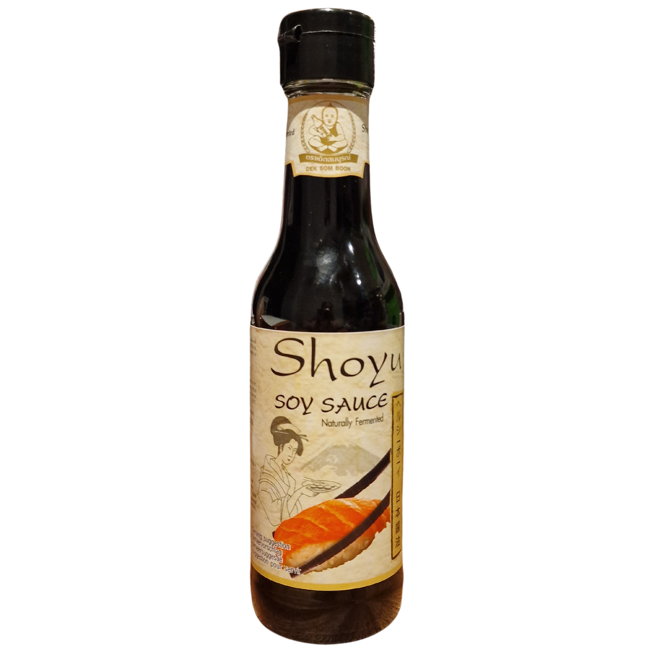 Shoyu SOY SAUCE naturally Fermented (Dek Som Boon) (250 ml.)