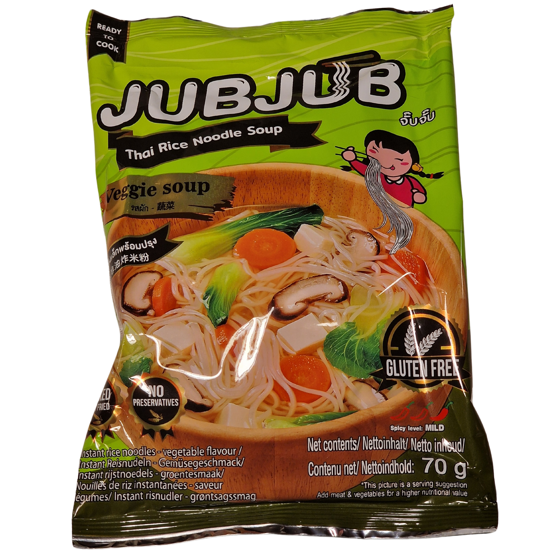 Instant Noodles Veggies Flavour JUBJUB (70g.)