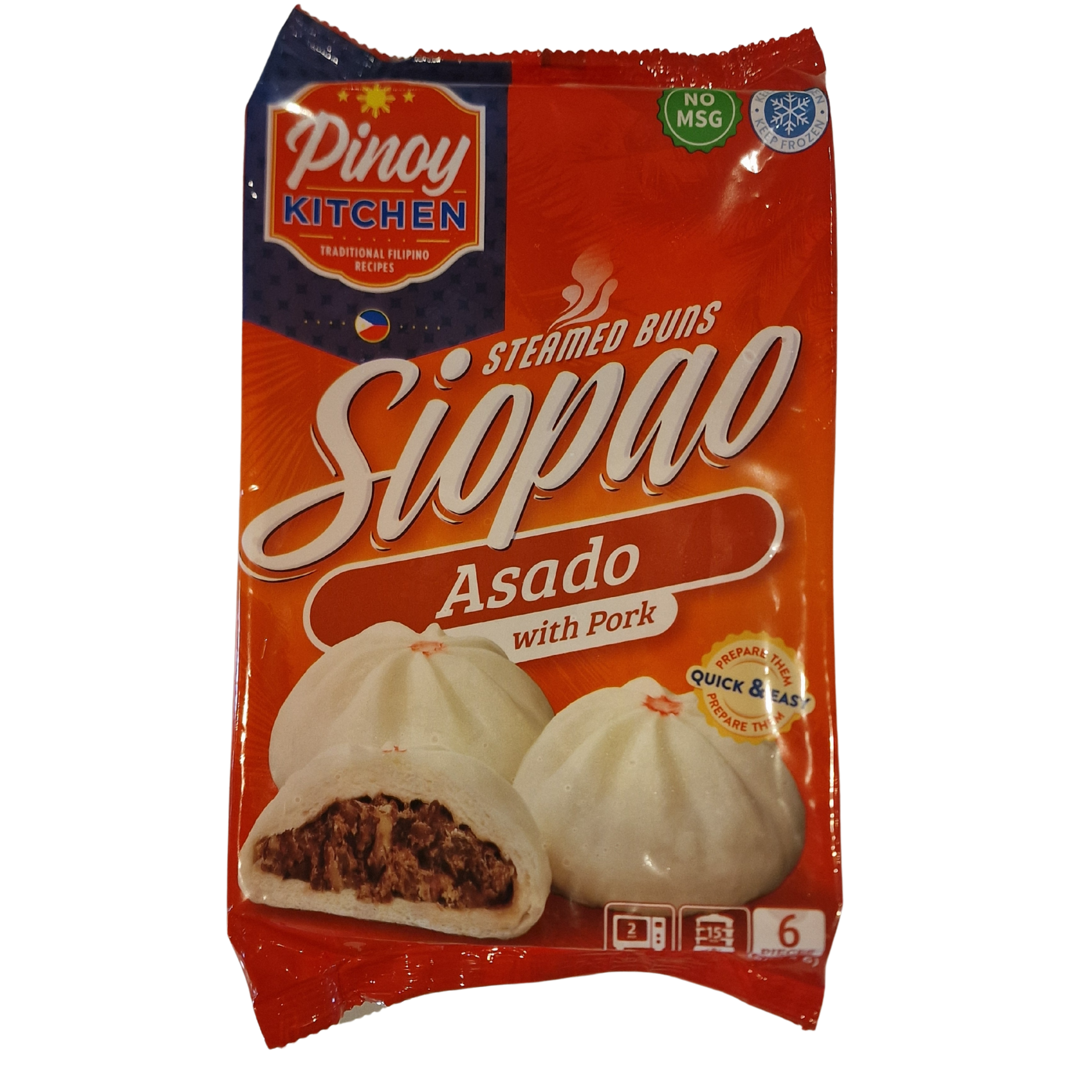 Siopao Asado with Pork Pinoy Kitchen (6 X 50g.)