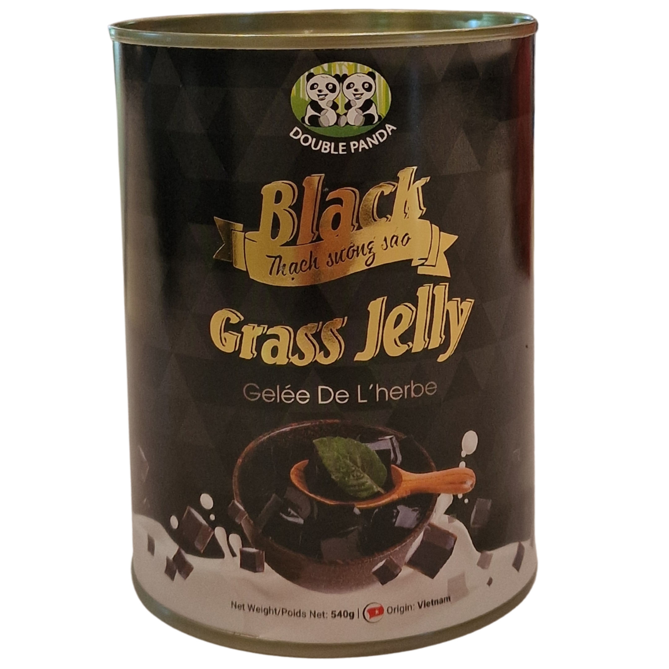 DOUBLE PANDA Black Grass Jelly Suong Sao Den (540g)