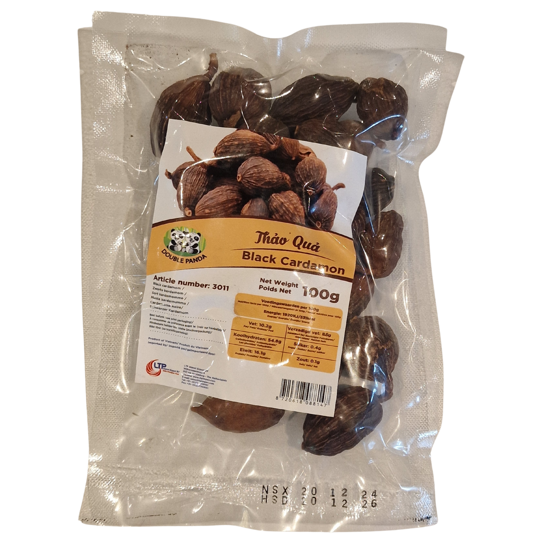 DOUBLE PANDA Black Cardamom Thao Qua (100g)