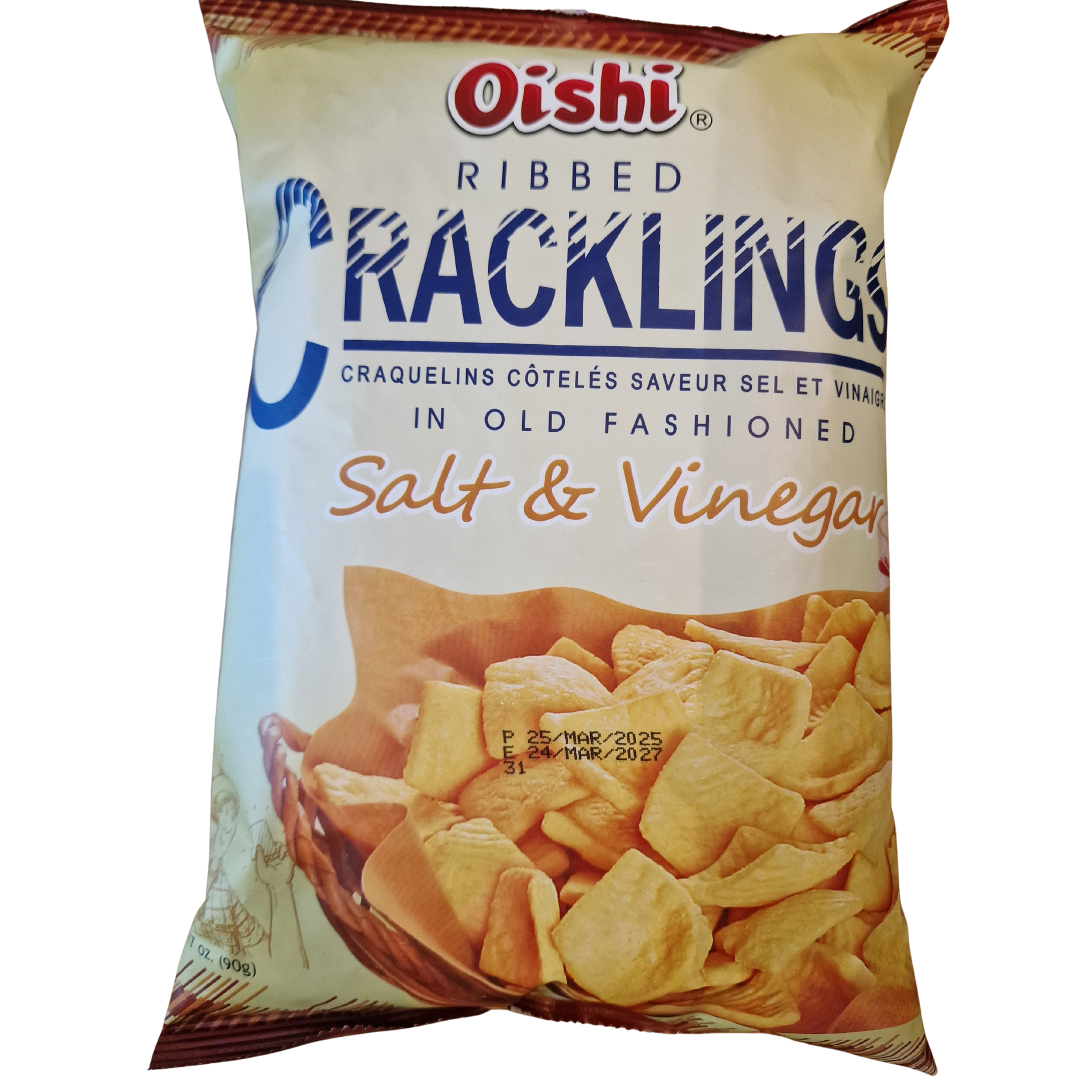 Ribbed Cracklings salt and vinegar (90g)