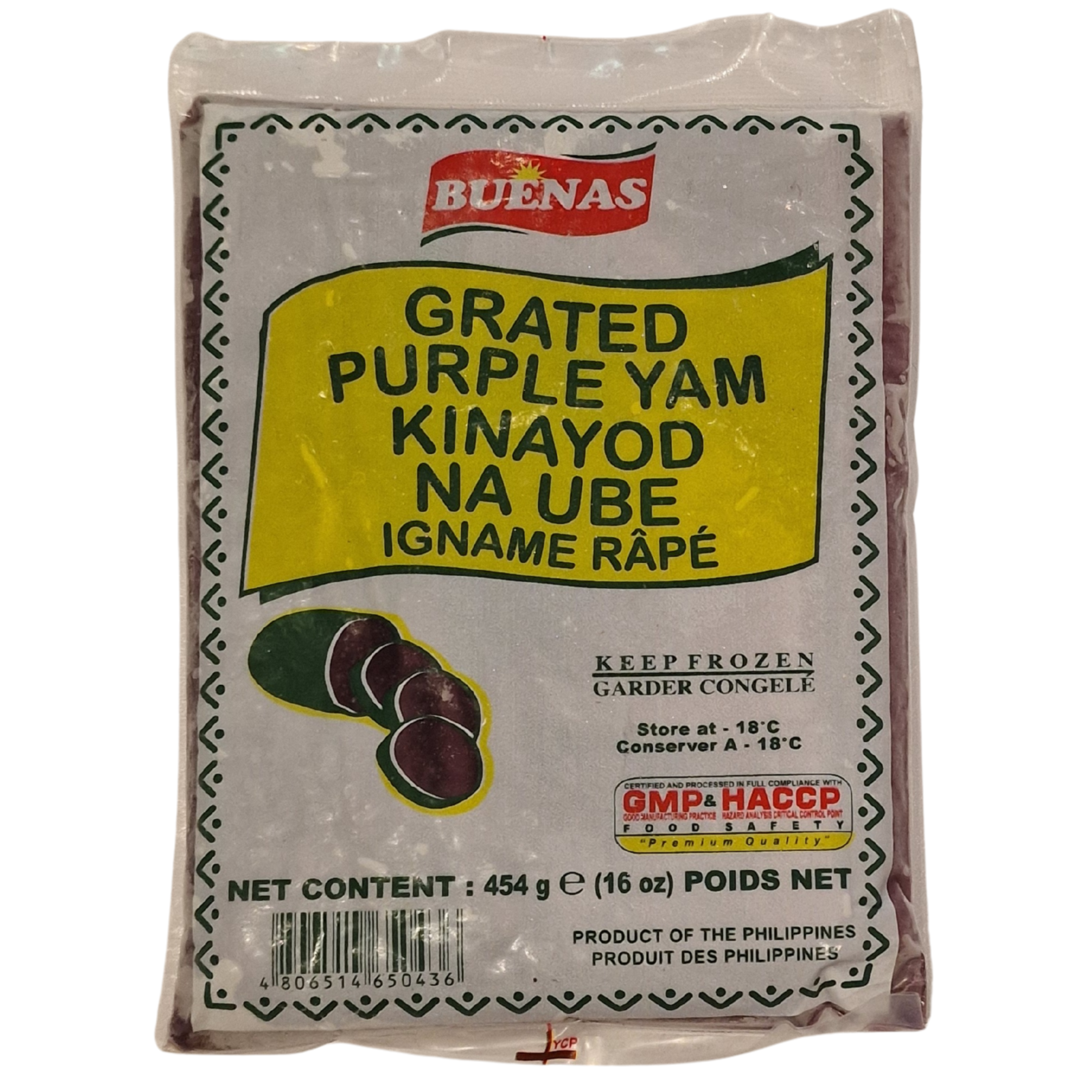 Buenas | Grated Ube (Purple Yam) (454g.)