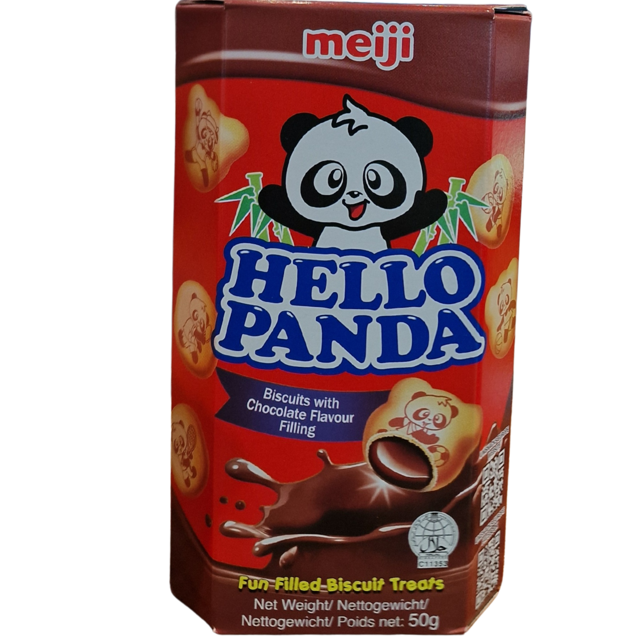 Biscuits with  Chocolate Filling Meiji Hello Panda (50g.)