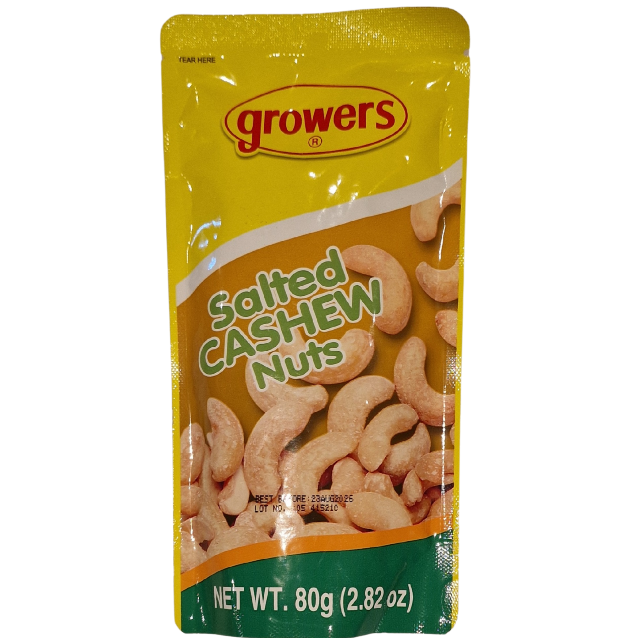 Growers Salted Cashew Nuts (80g.)