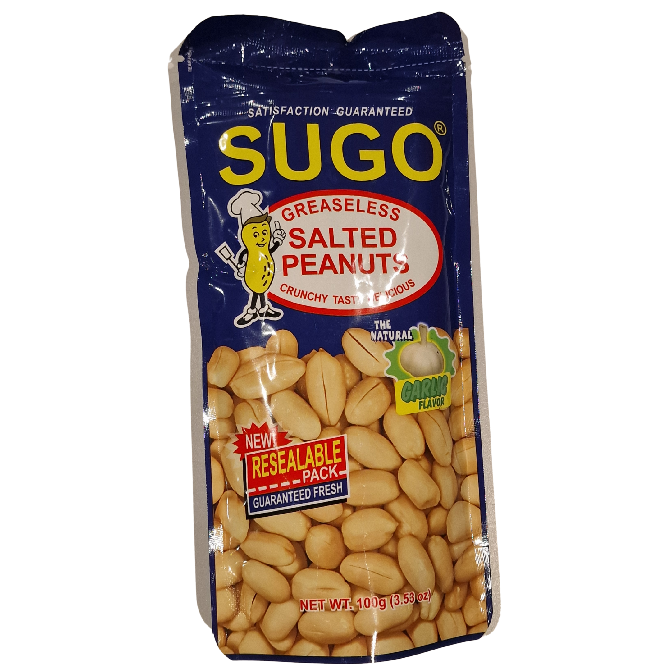 SUGO Greasless Peanuts Garlic Salted (100g.)