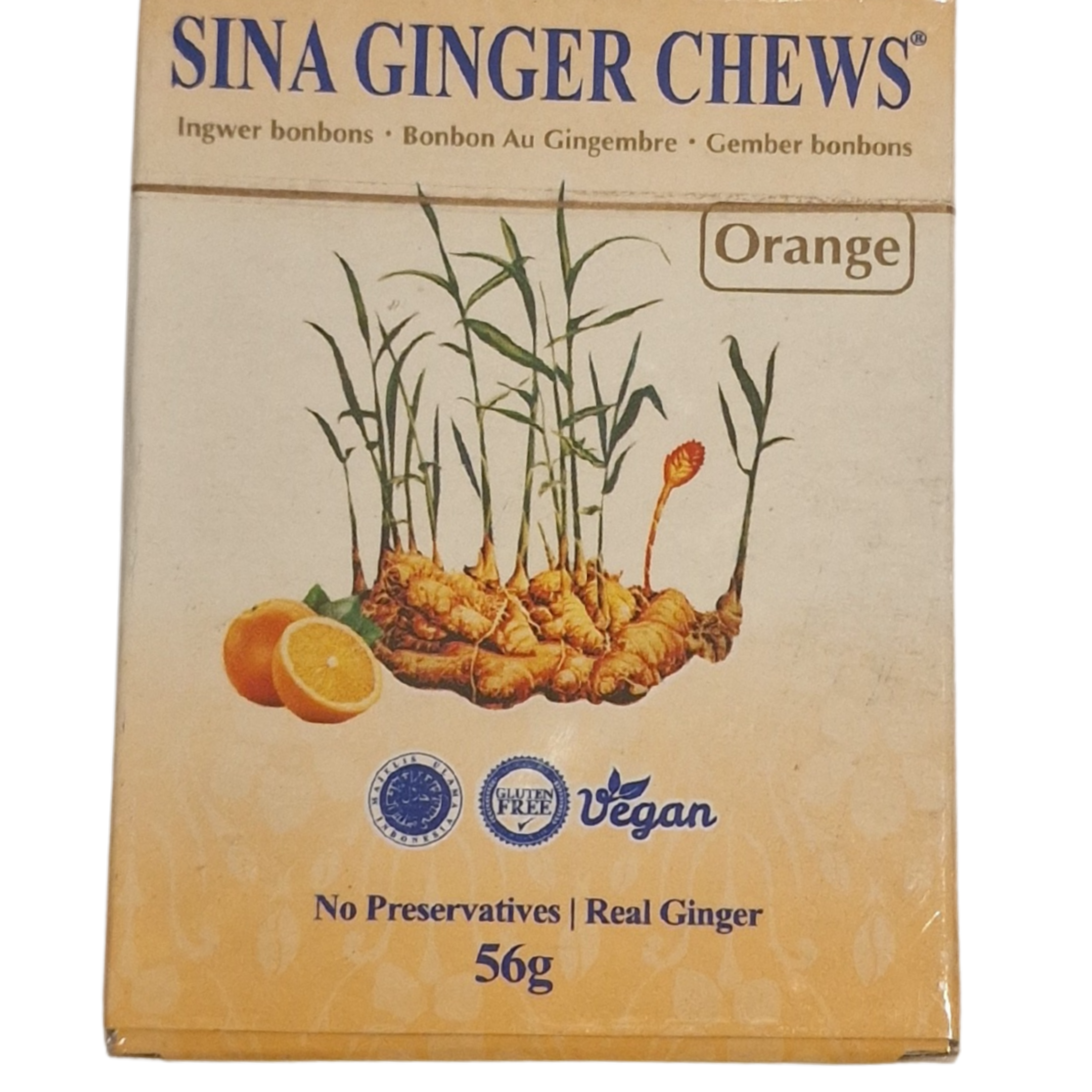Ginger Orange Candy Sina (56g.)