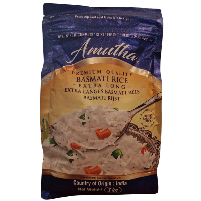AMUTHA, Basmati Rice (1kg.) – Pilar Asian Mart