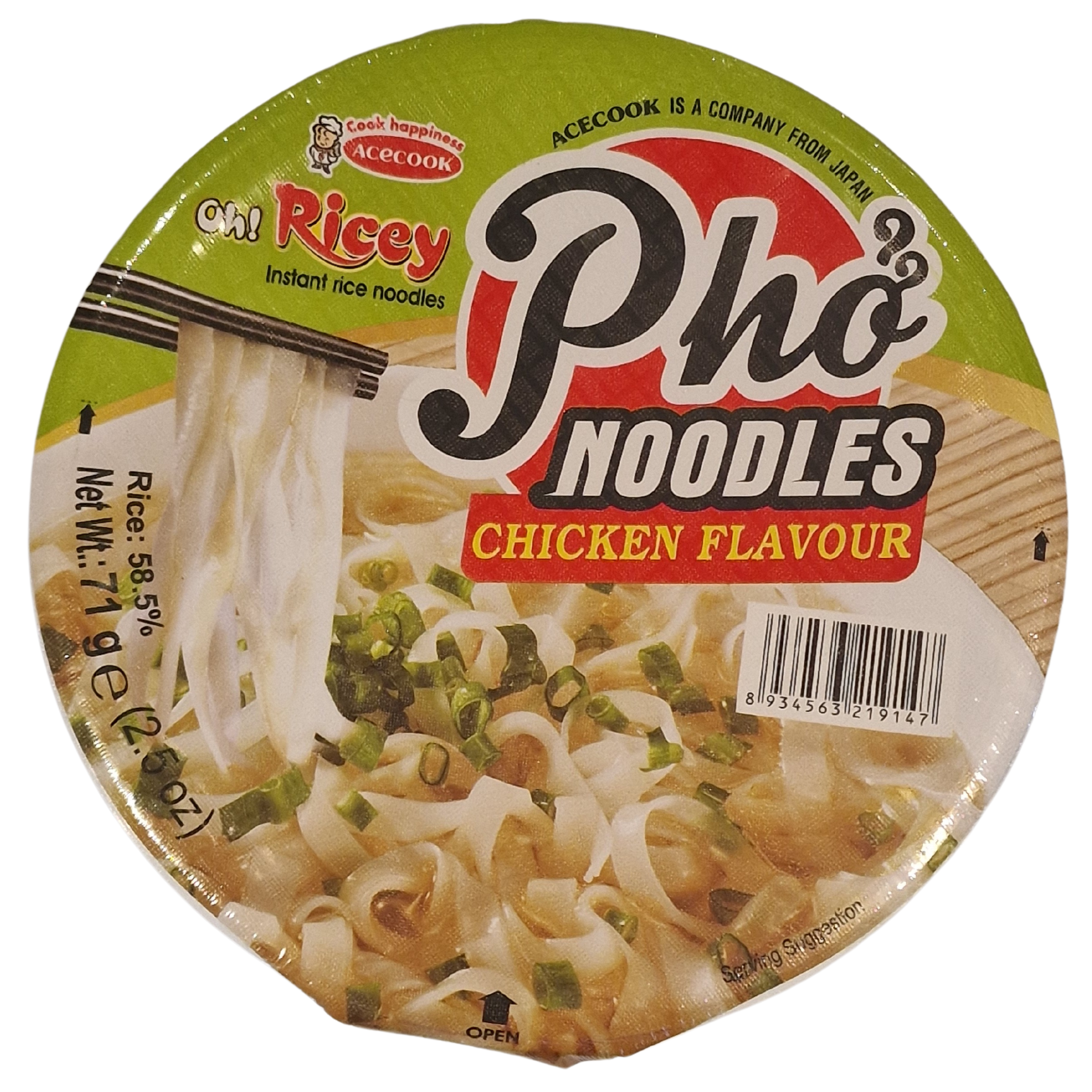 OH! Ricey PHO Noodles Chicken Flavour (71g.)