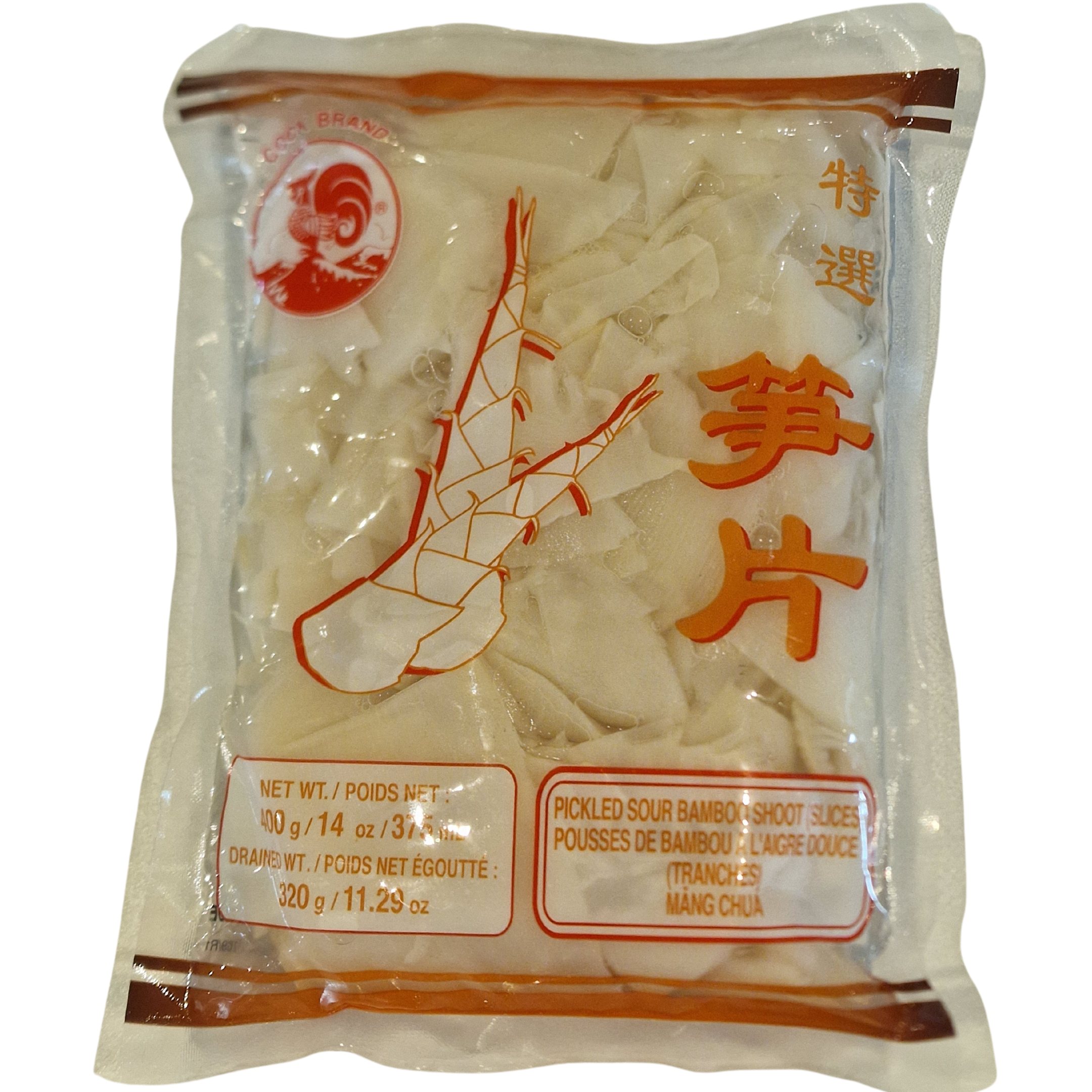 Pickled Sour Bamboo Shoots (Slices)(320g.)