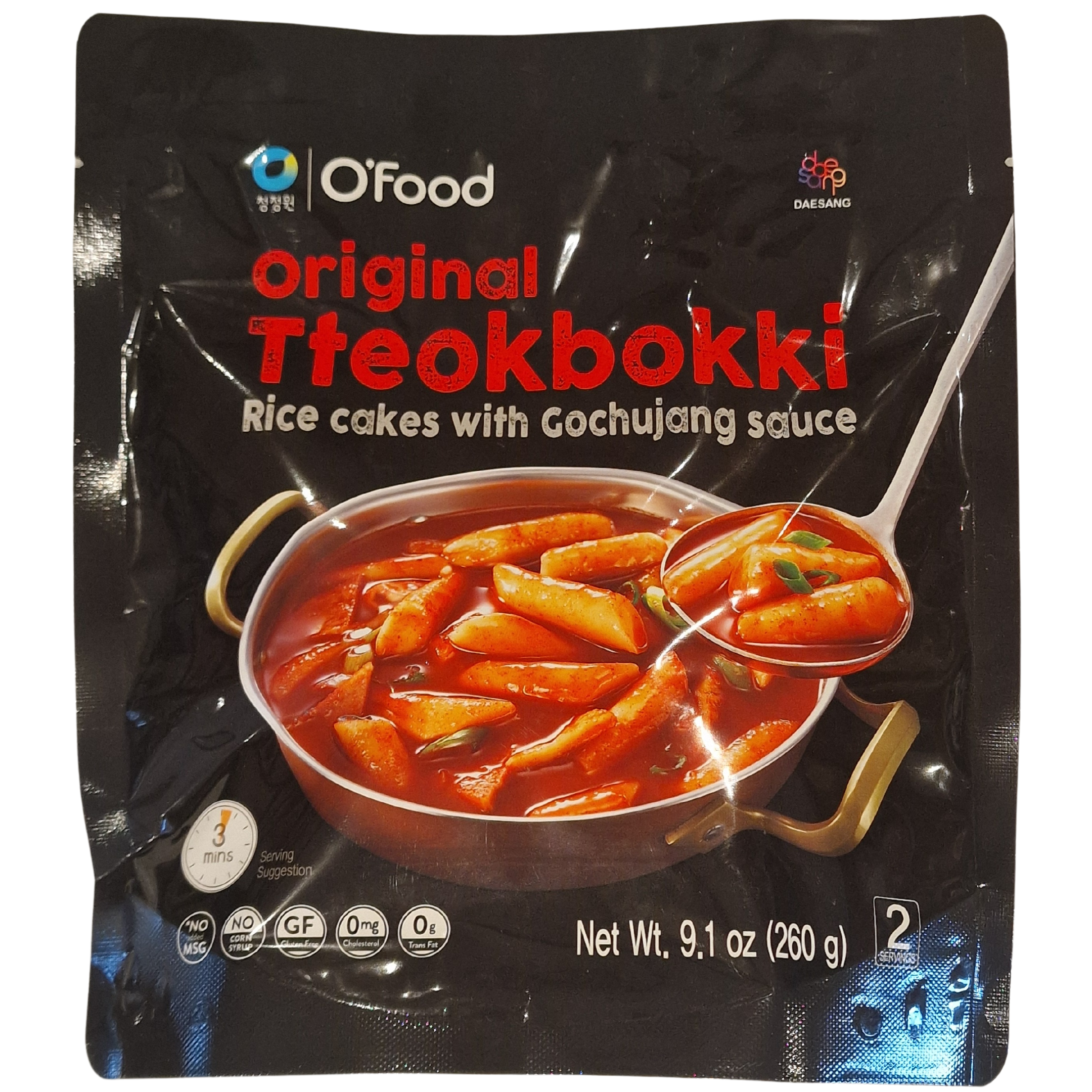 Original Tteokbokki Ris Kager med Gochujang Sovs (260g)