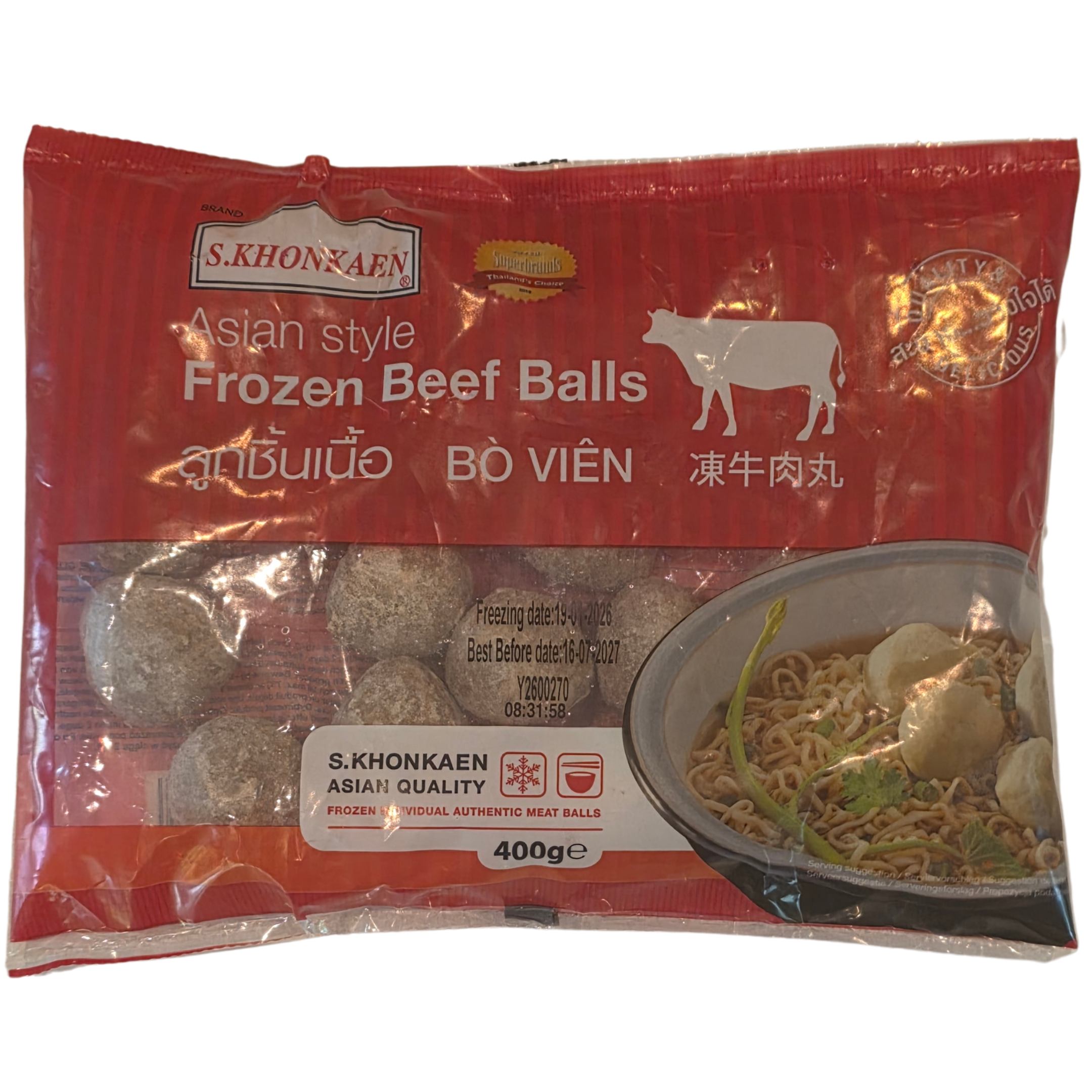 Asian Style Beef Balls (400g.)