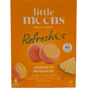 LITTLE MOONS  Mochi Ice Cream Pineapple & Mandarin (192g.)