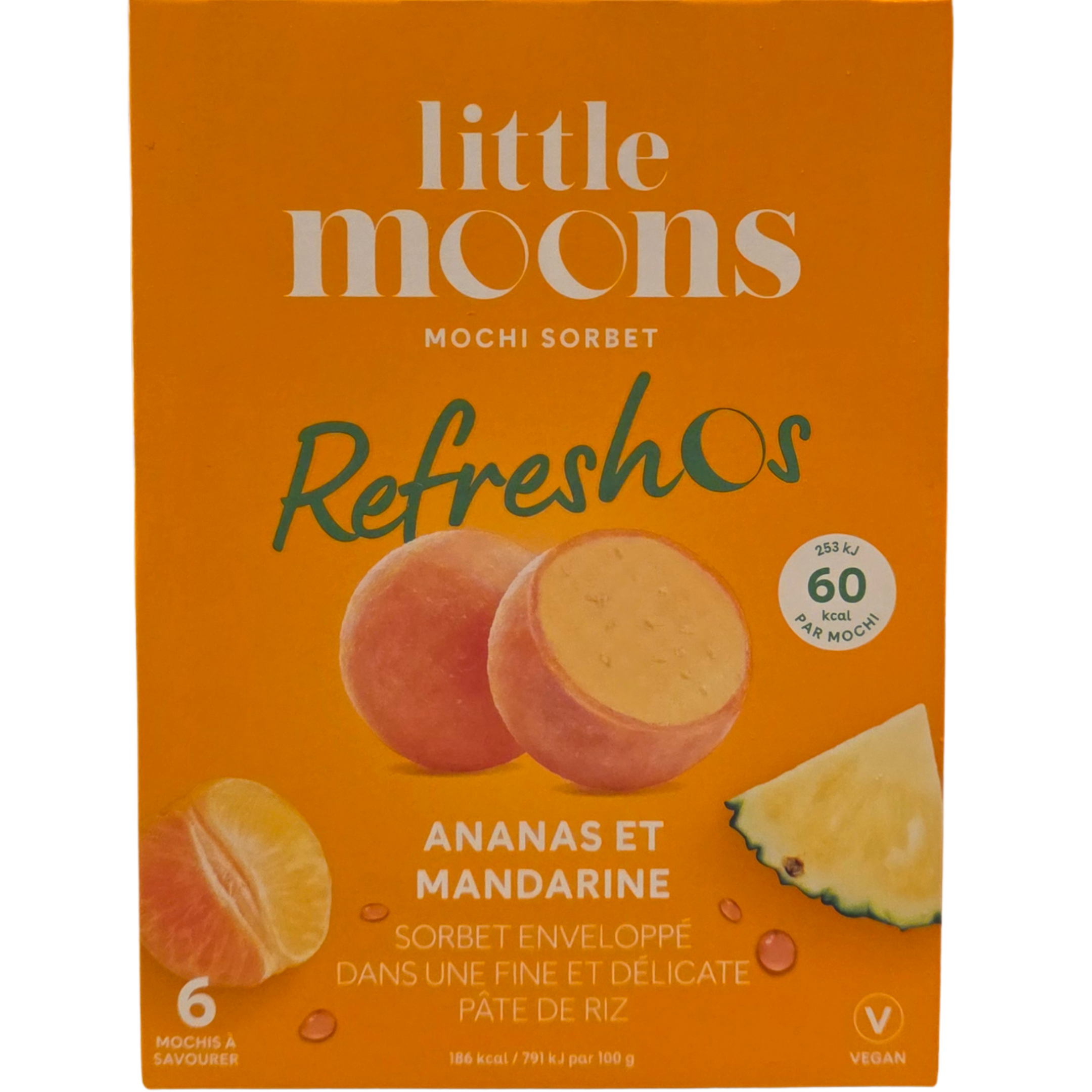 LITTLE MOONS  Mochi Ice Cream Pineapple & Mandarin (192g.)