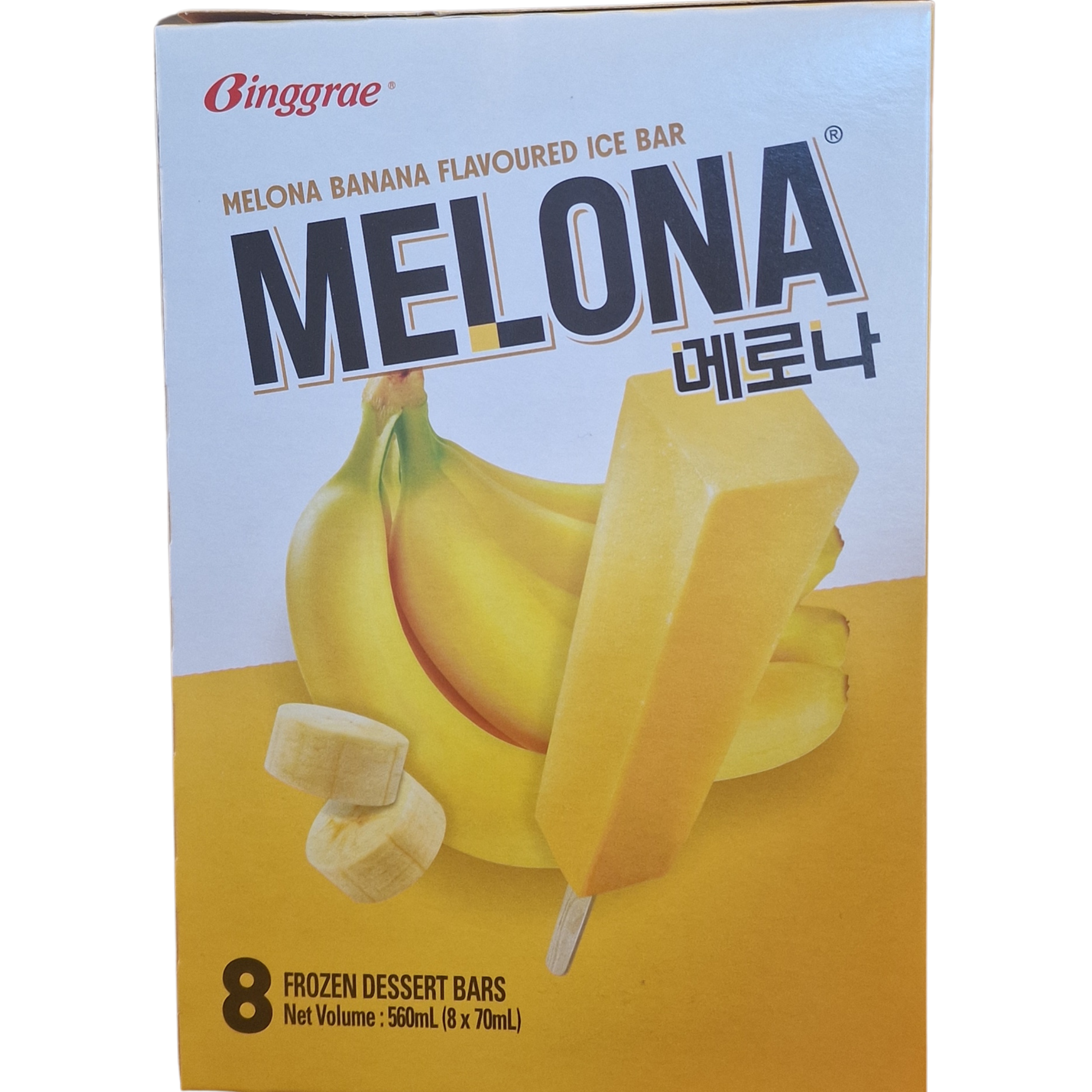 Melona Ice Bar Banana BINGGRAE (8 x 70 ml.)