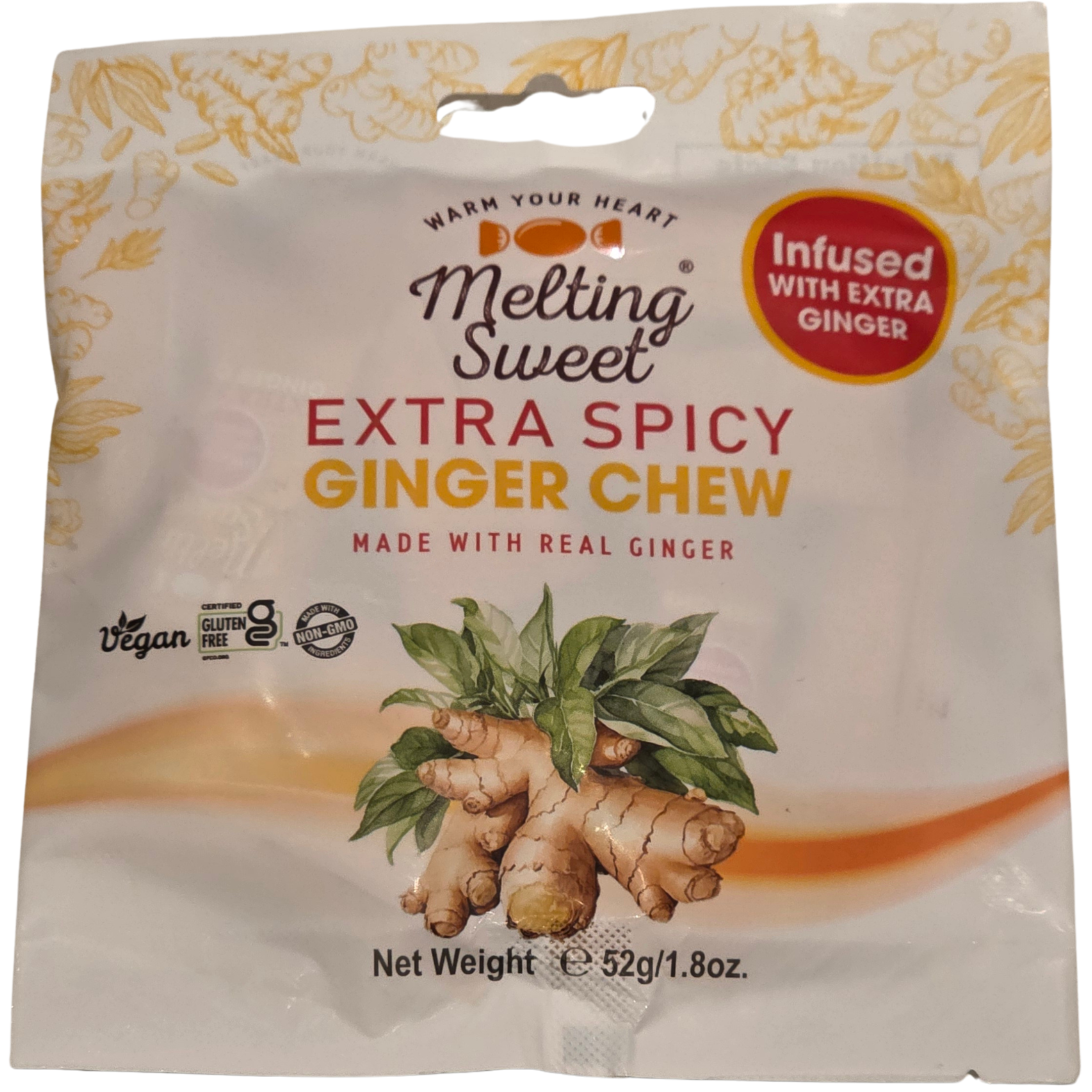 Melting Sweet - Ginger Chew Extra Spicy (52g.)
