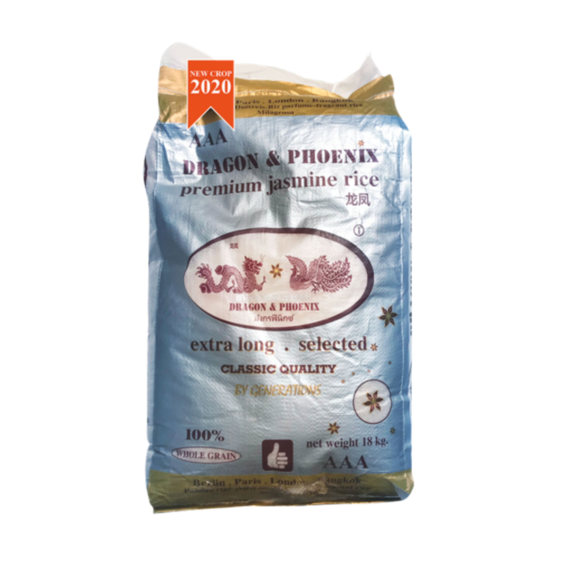 Phoenix Rice Blue Dragon and Phoenix Jasmine Rice (18 kg.) – Pilar Asian Mart