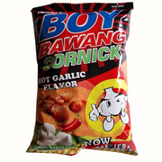 Boy Bawang Cornick Hot Gralic Flavor (100g.)