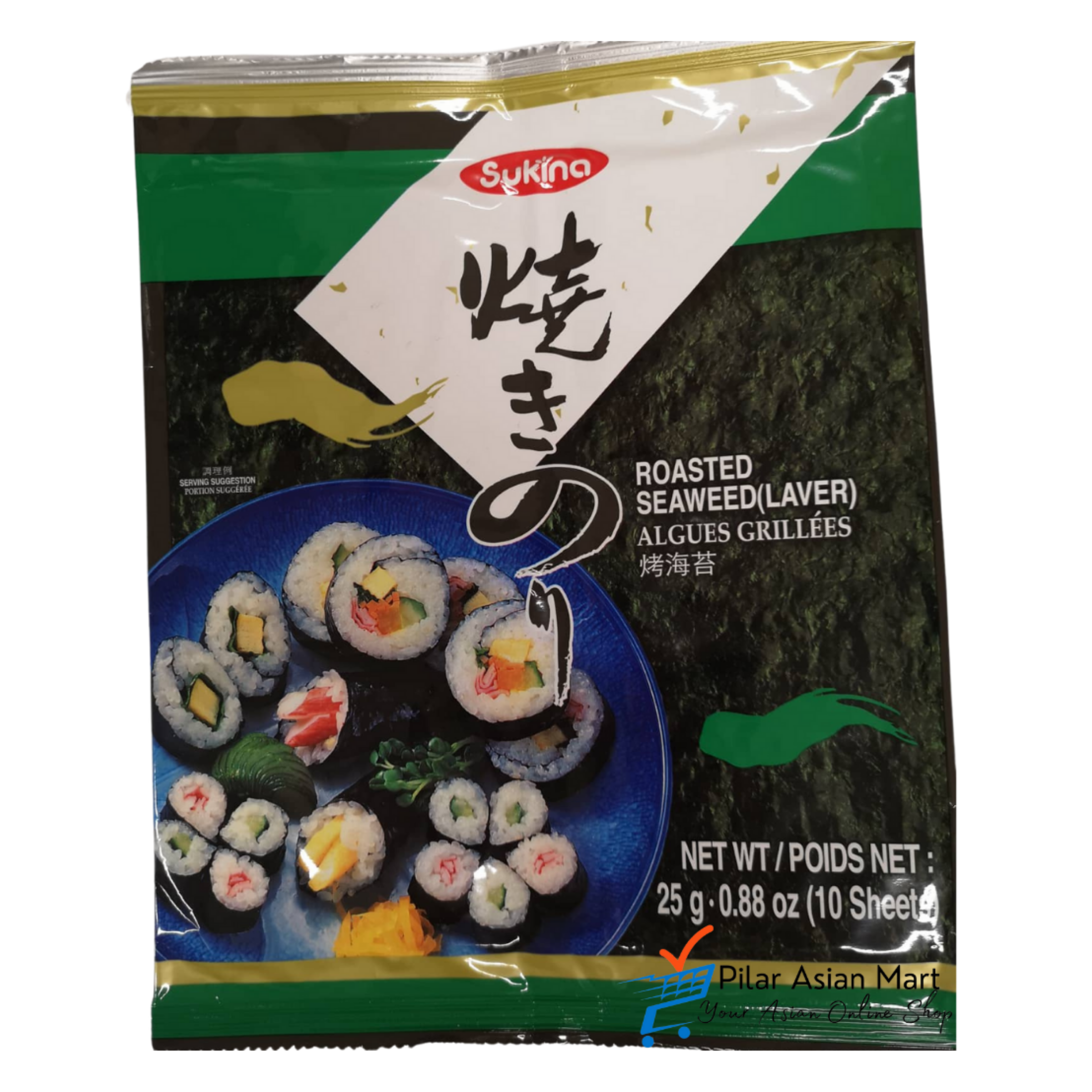 Roasted Seaweed for Sushi (25g.)